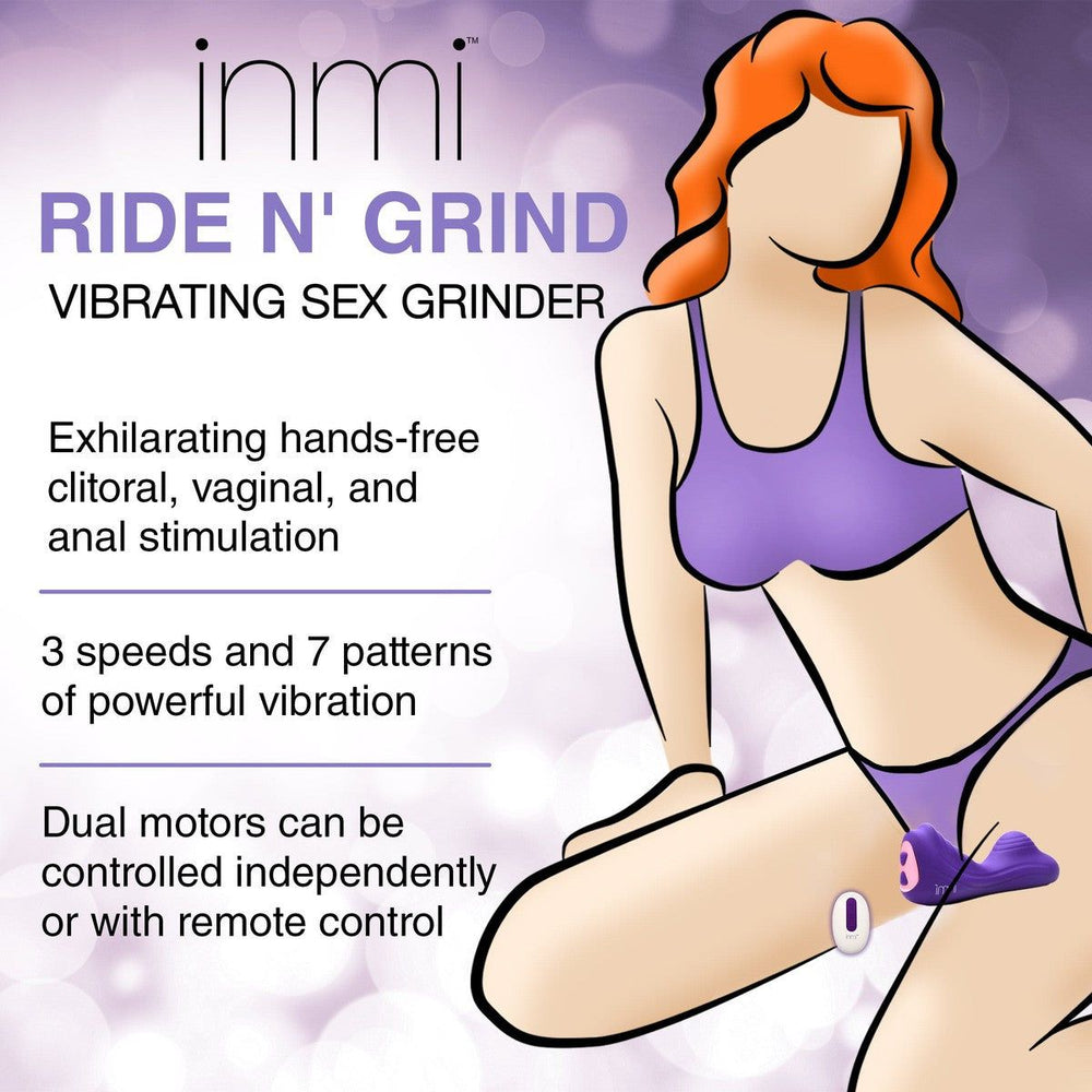 Ride N' Grind 10 X Vibrating Silicone Sex Grinder - AdultLuxe