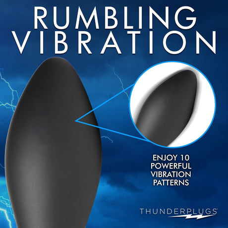 Rim Slide 10x Sliding Ring Silicone Butt Plug With Remote - AdultLuxe