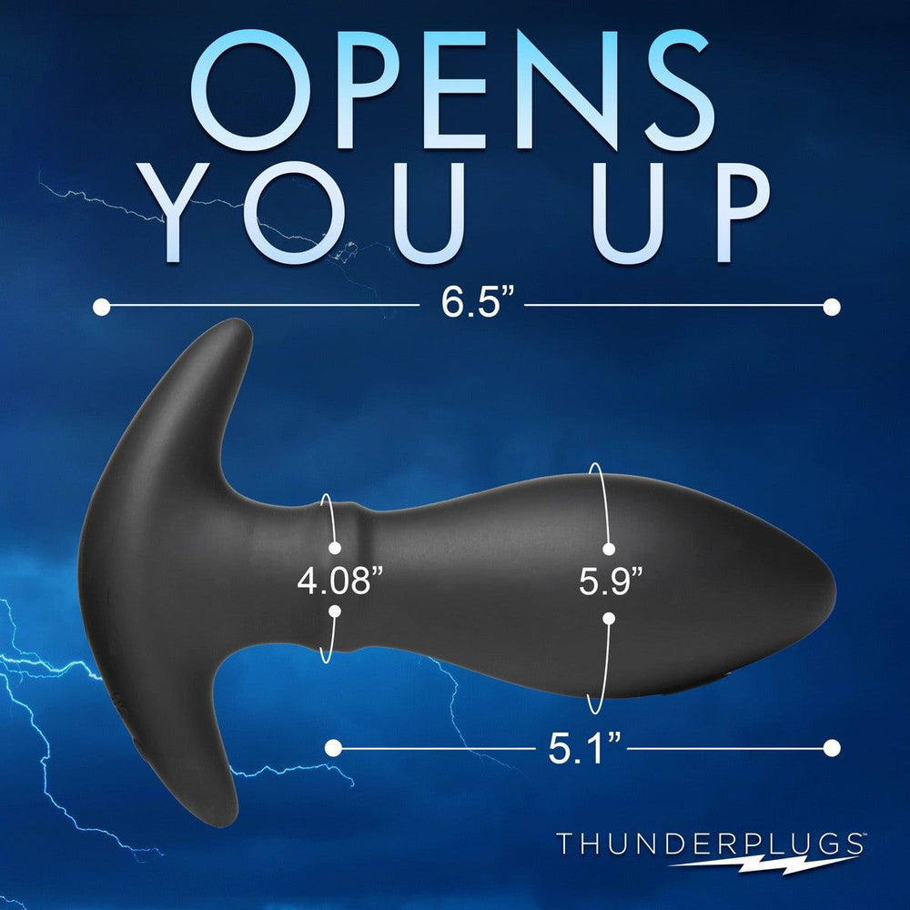 Rim Slide 10x Sliding Ring Silicone Butt Plug With Remote - AdultLuxe