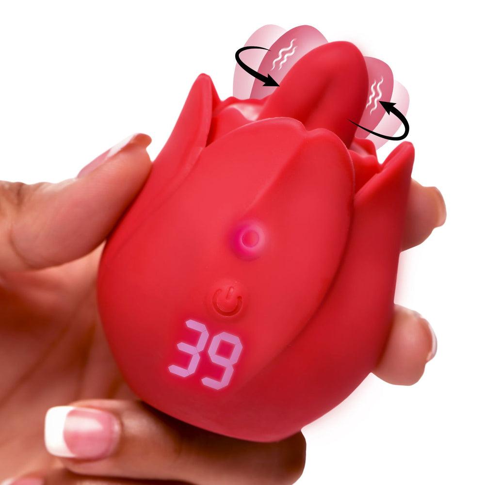 Rose Kisser Licking And Vibrating Digital Clitoral Stimulator - AdultLuxe