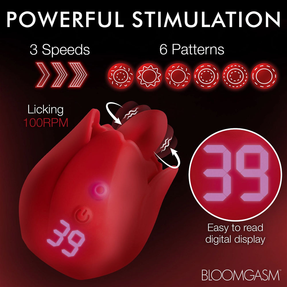 Rose Kisser Licking And Vibrating Digital Clitoral Stimulator - AdultLuxe