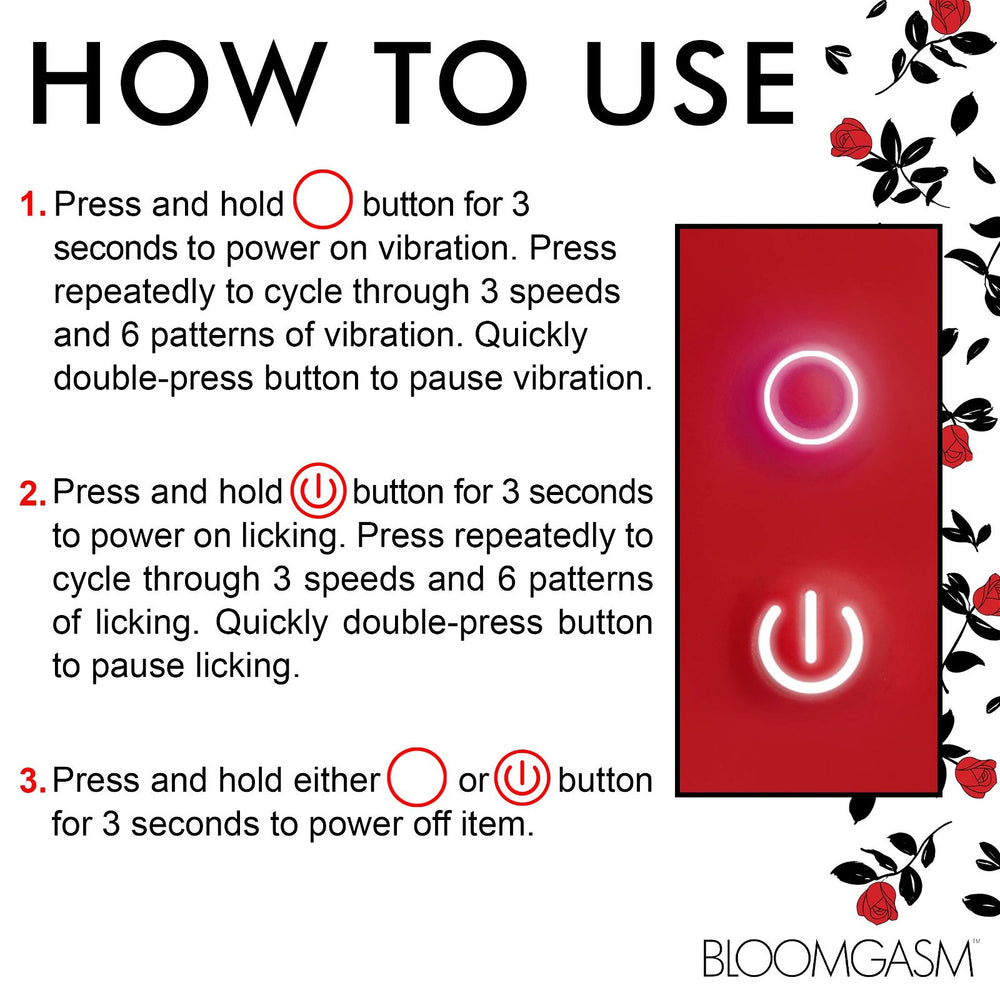 Rose Kisser Licking And Vibrating Digital Clitoral Stimulator - AdultLuxe