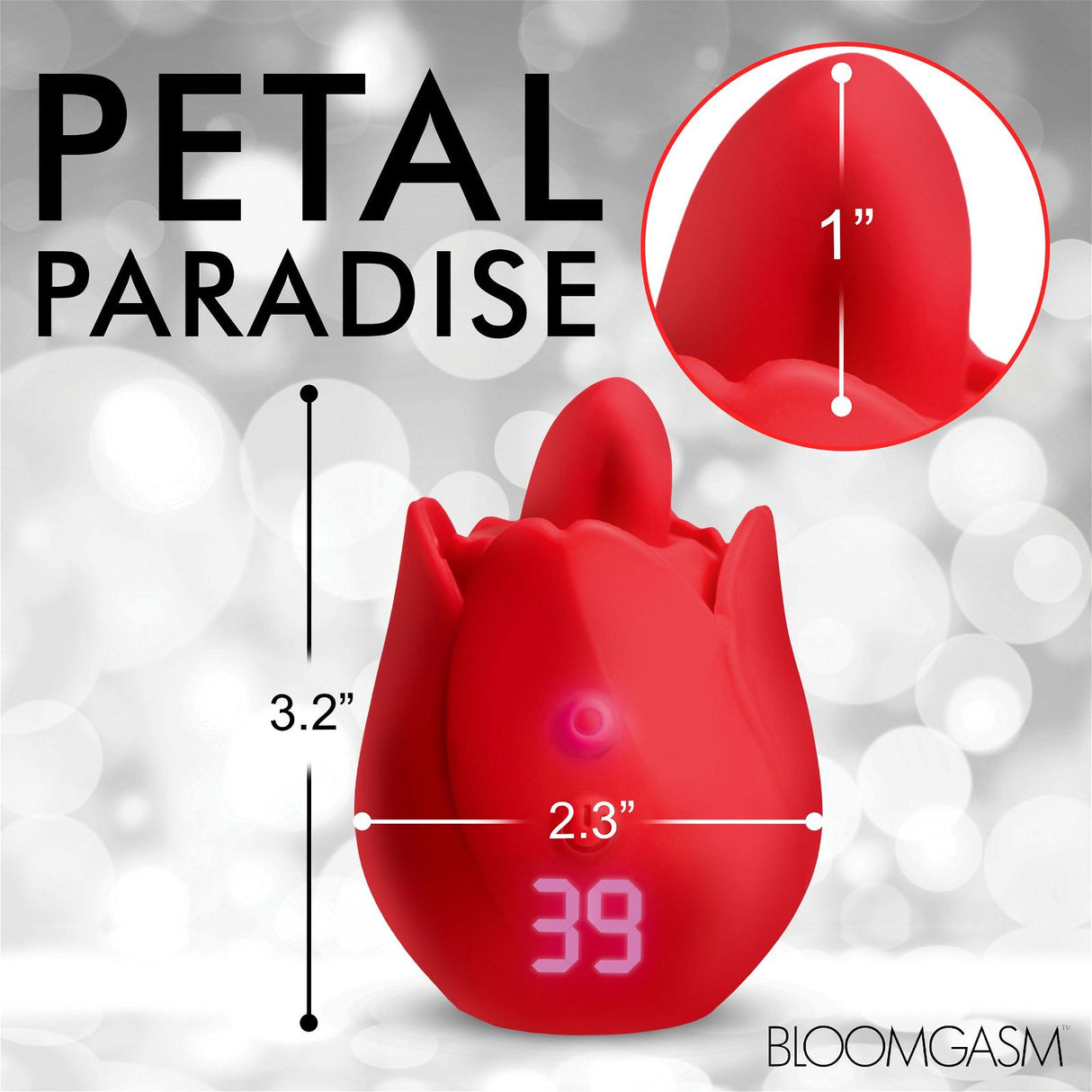 Rose Kisser Licking And Vibrating Digital Clitoral Stimulator - AdultLuxe