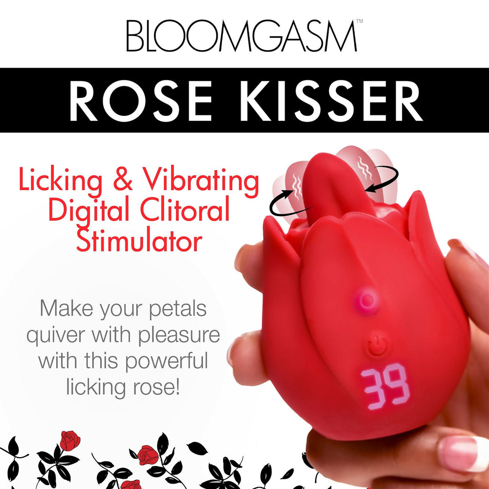 Rose Kisser Licking And Vibrating Digital Clitoral Stimulator - AdultLuxe