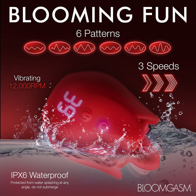 Rose Kisser Licking And Vibrating Digital Clitoral Stimulator - AdultLuxe