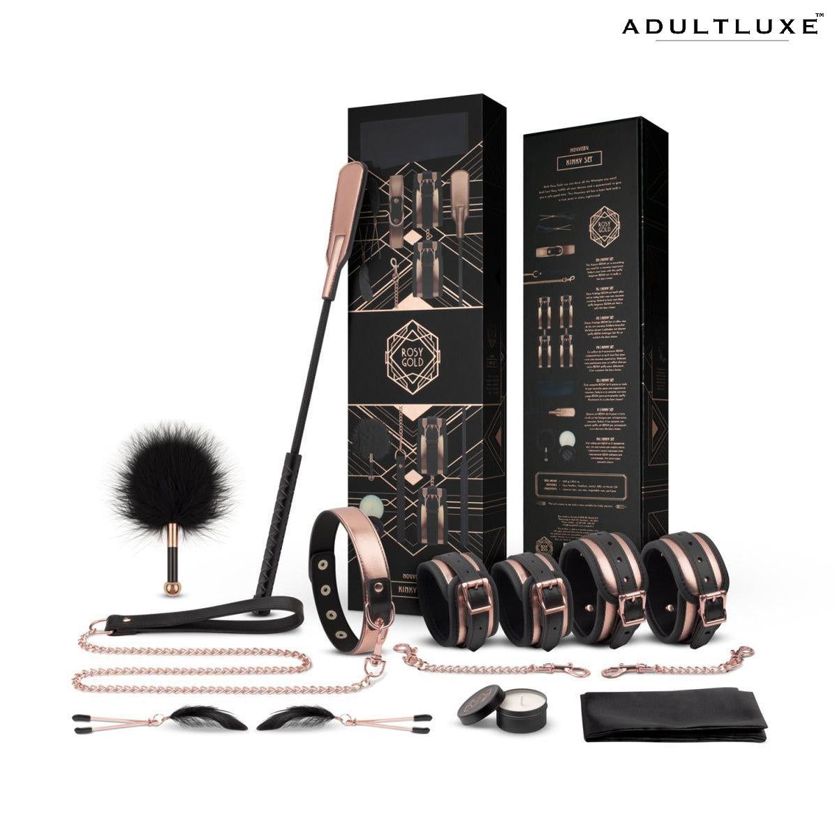 Rosy Gold Nouveau BDSM Set - AdultLuxe