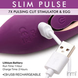 Slim Pulse 7x Pulsating Clit Stimulator & Vibrating Egg