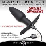 Bum-tastic 28x Silicone Anal Plug With Comfort Harness And Remote Control