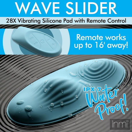 Inmi 28x Wave Slider Vibrating Silicone Pad With Remote