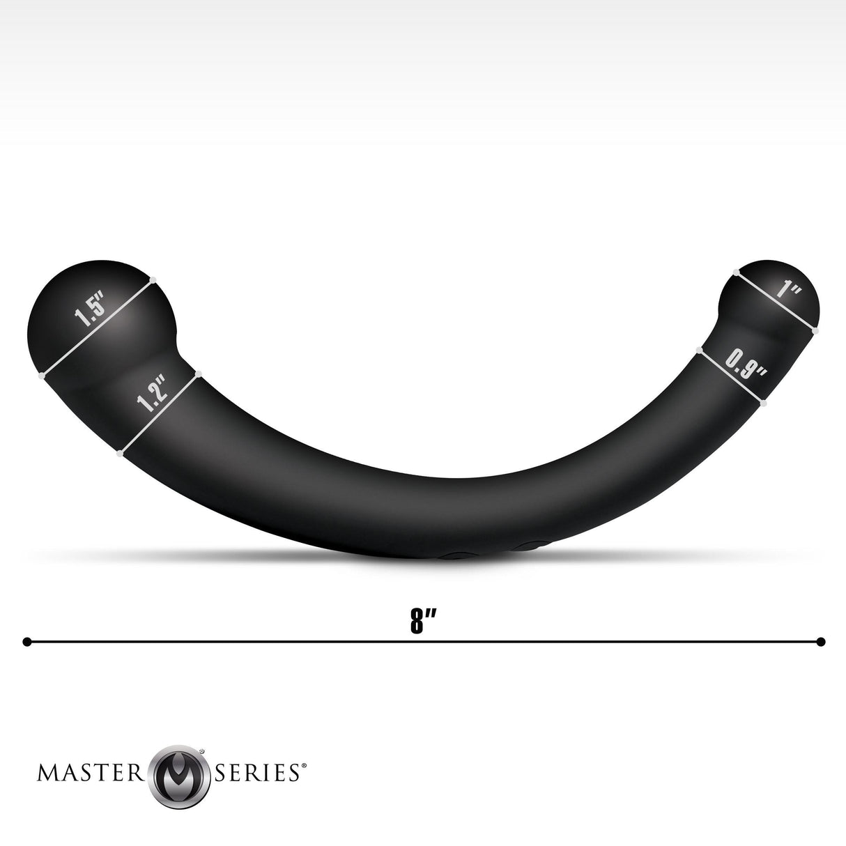 Master Series 10x Vibrating Silicone Dual-ended Dildo