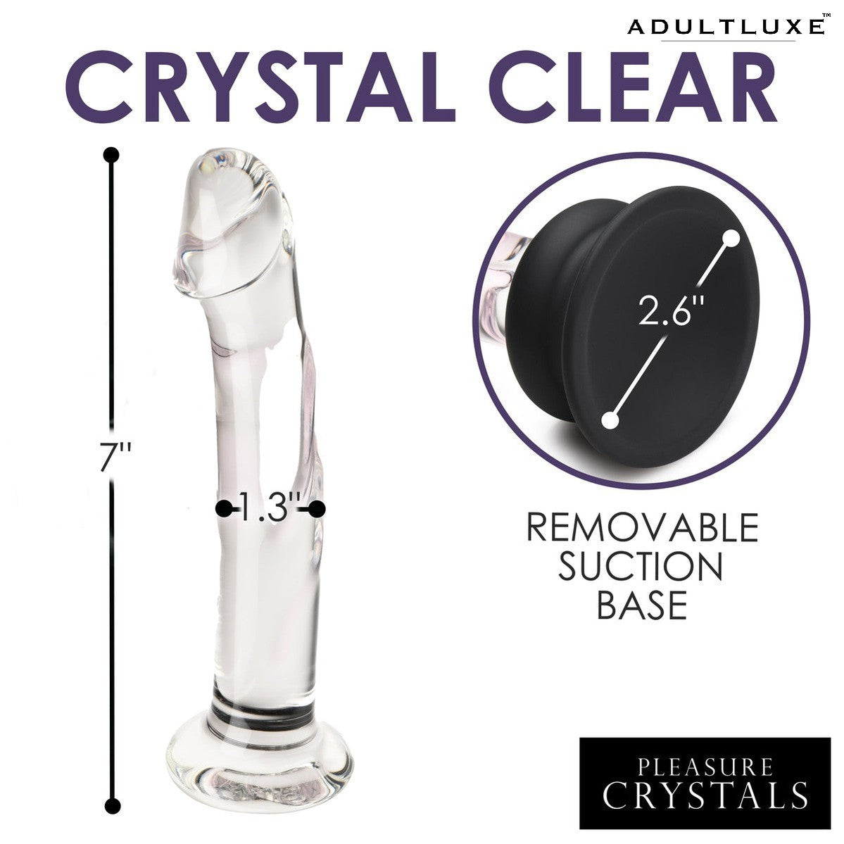 Glass Dildo With Silicone Base