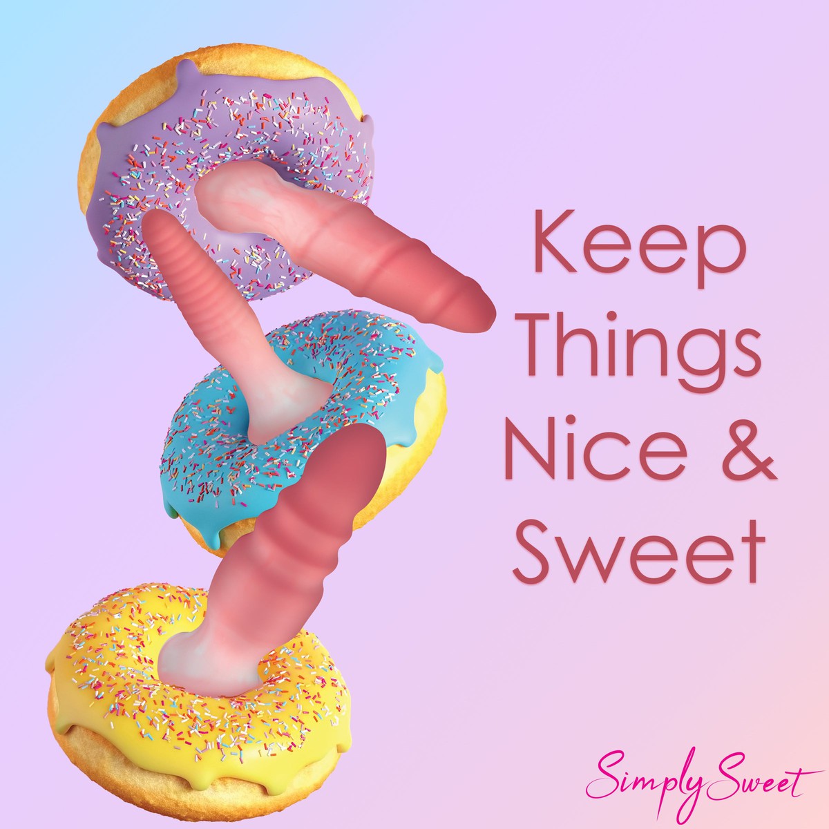 Simply Sweet 3 Piece Silicone Butt Plug Set