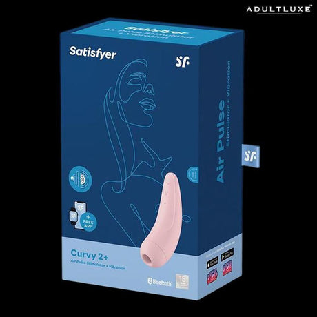 Satisfyer Curvy 2+ Remote Control Vibrator With App - AdultLuxe