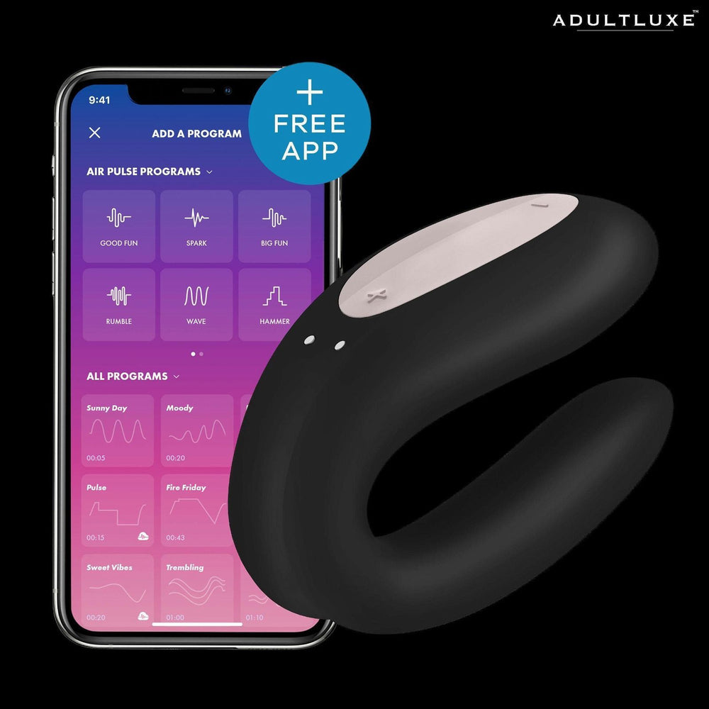 Satisfyer Double Joy Remote Control Vibrator With App - AdultLuxe
