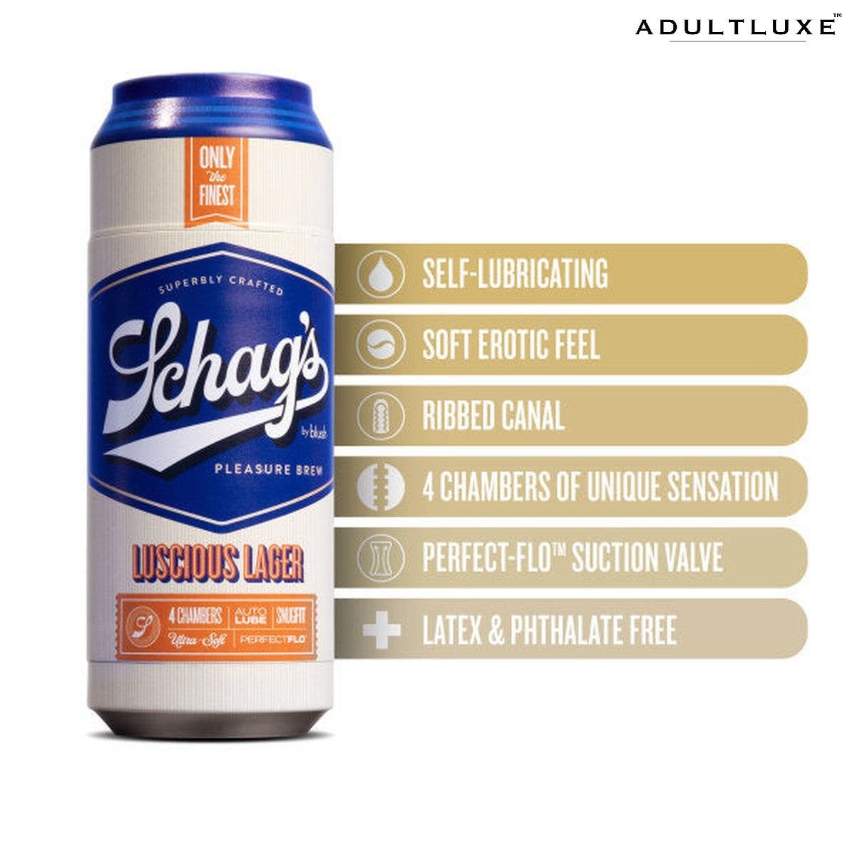 Schags Luscious Lager Frosted Stroker - AdultLuxe