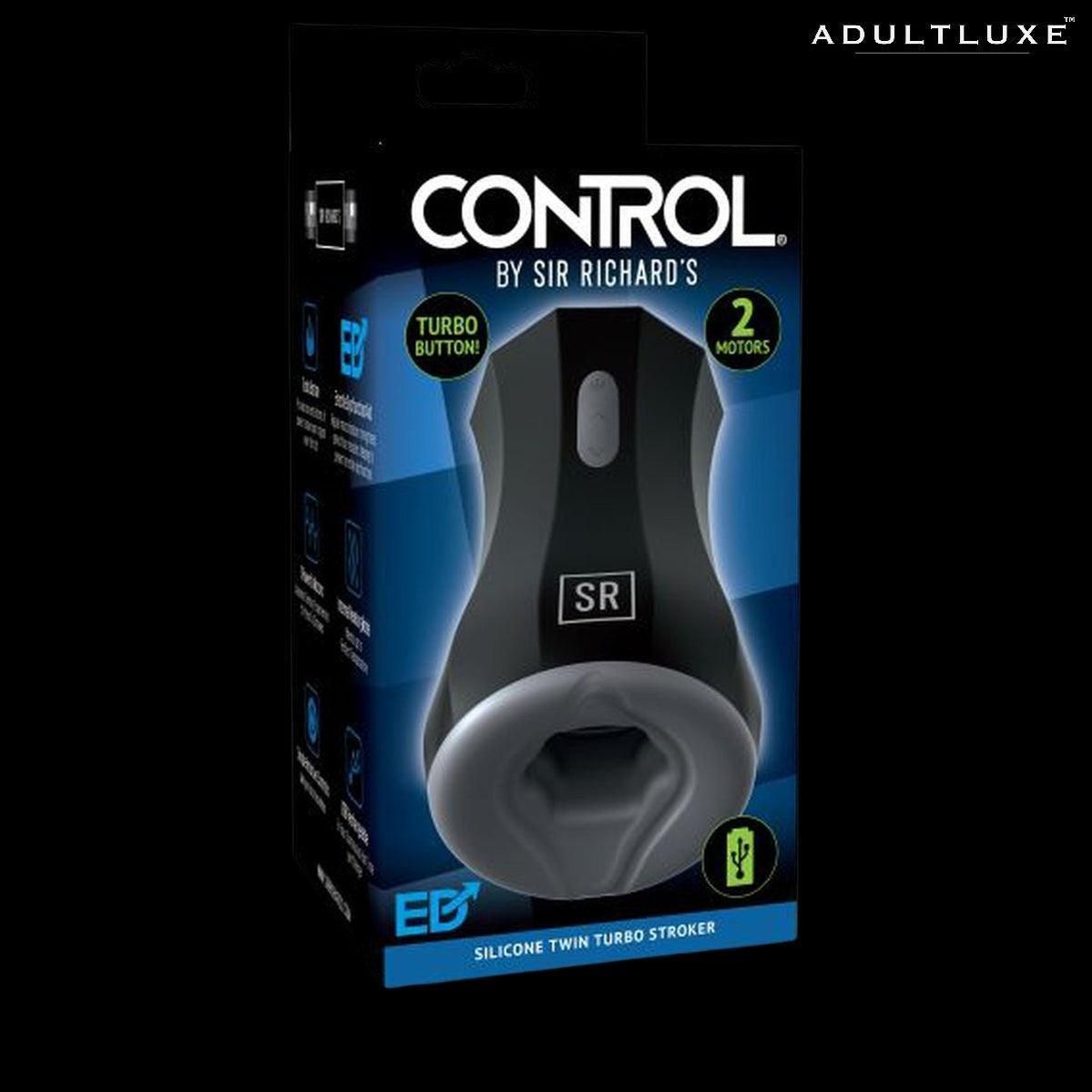 Sir Richard's Control Silicone Twin Turbo Stroker - AdultLuxe