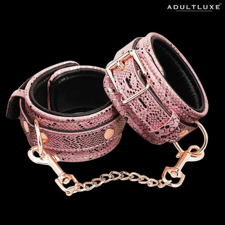 Snake Print Wrist Restraints - AdultLuxe