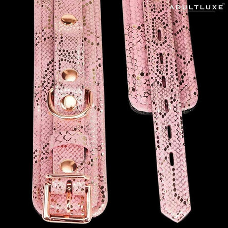 Snake Print Wrist Restraints - AdultLuxe