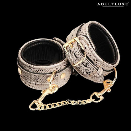 Snake Print Wrist Restraints - AdultLuxe