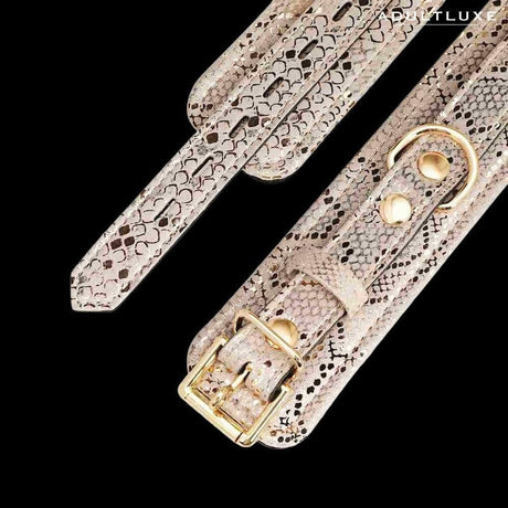 Snake Print Wrist Restraints - AdultLuxe