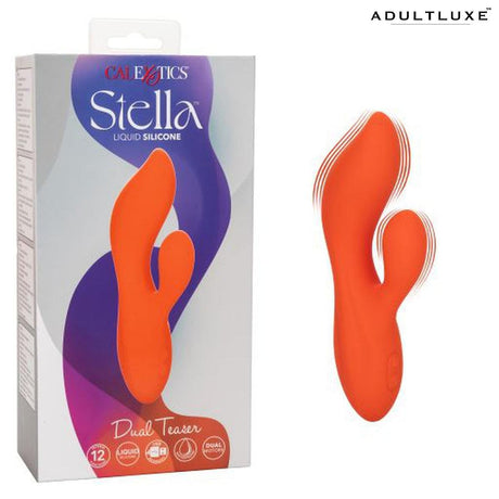 Stella Liquid Silicone Dual Teaser Rabbit Vibrator - AdultLuxe