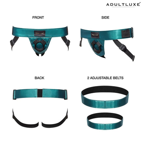 Strap-On-Me Curious Leatherette Harness - AdultLuxe