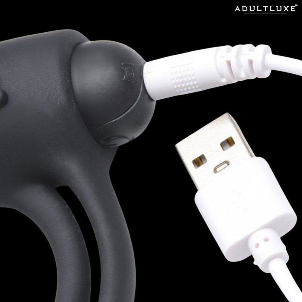 Super Silicone Cock Ring with Remote - AdultLuxe