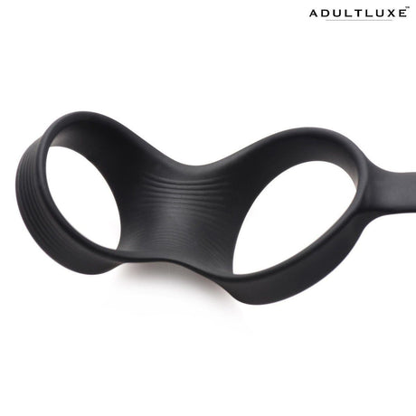 Swell 10x Inflatable Vibrating Prostate Plug With Cock & Ball Ring - AdultLuxe