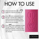 Tease And Please Thrusting And Licking Vibrator - AdultLuxe
