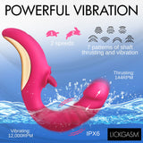 Tease And Please Thrusting And Licking Vibrator - AdultLuxe