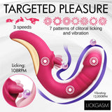 Tease And Please Thrusting And Licking Vibrator - AdultLuxe