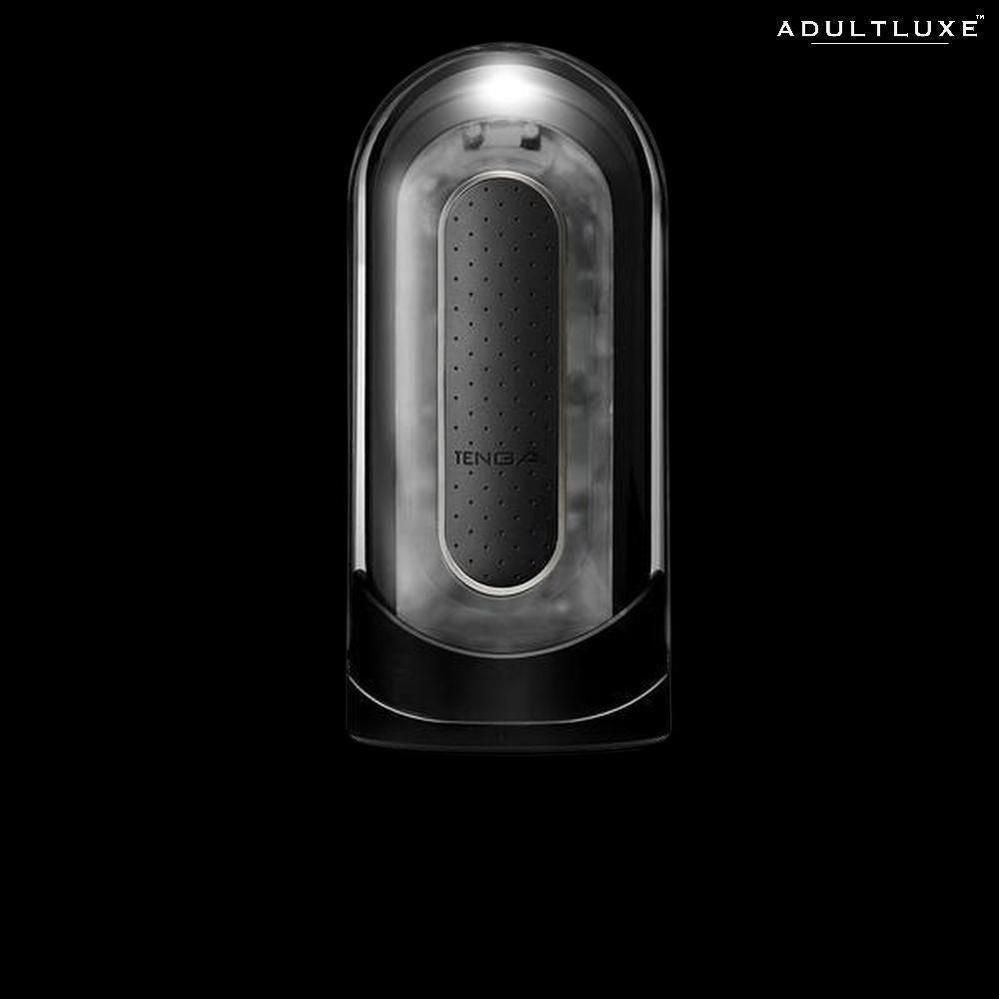 Tenga Flip Zero Black Vibrating Masturbator - AdultLuxe