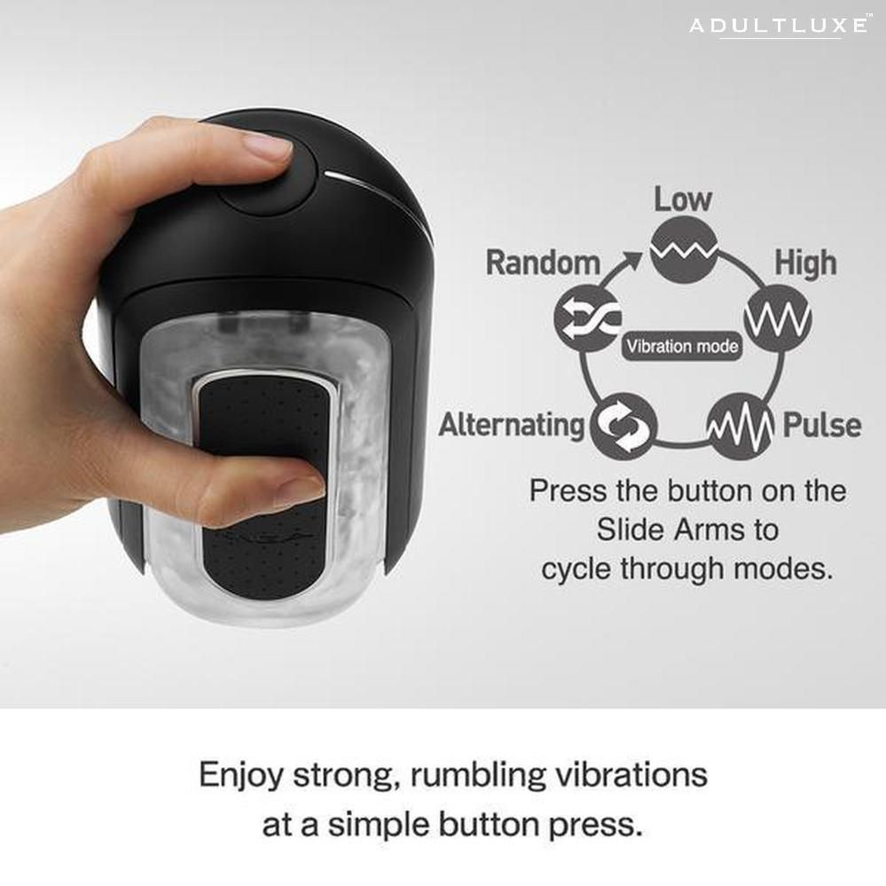 Tenga Flip Zero Black Vibrating Masturbator - AdultLuxe