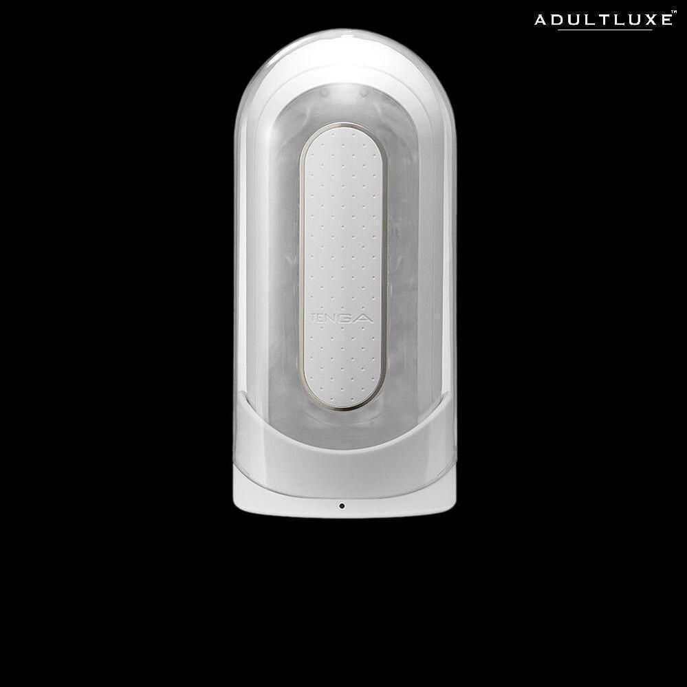 Tenga Flip Zero White Vibrating Masturbator - AdultLuxe