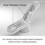 Tenga Flip Zero White Vibrating Masturbator - AdultLuxe