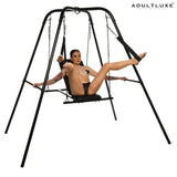 Throne Adjustable Sex Swing With Stand - AdultLuxe