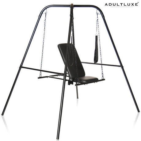 Throne Adjustable Sex Swing With Stand - AdultLuxe