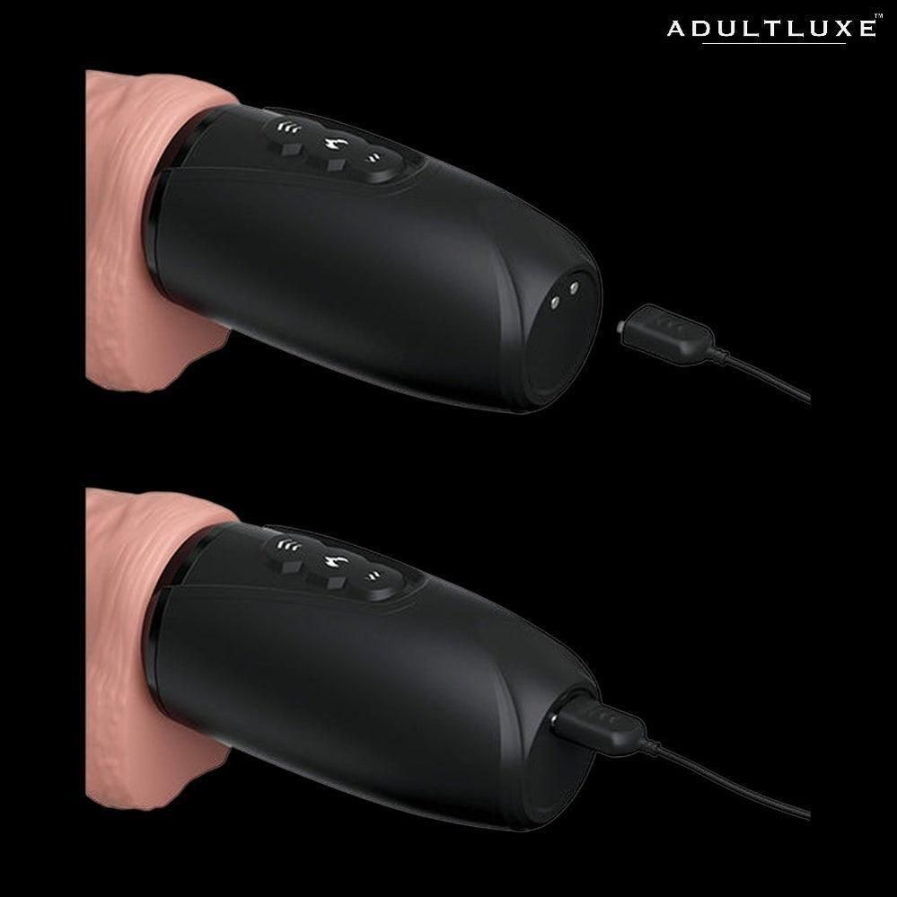 Thrusting Warming and Vibrating 6.5 Inch Dong - AdultLuxe