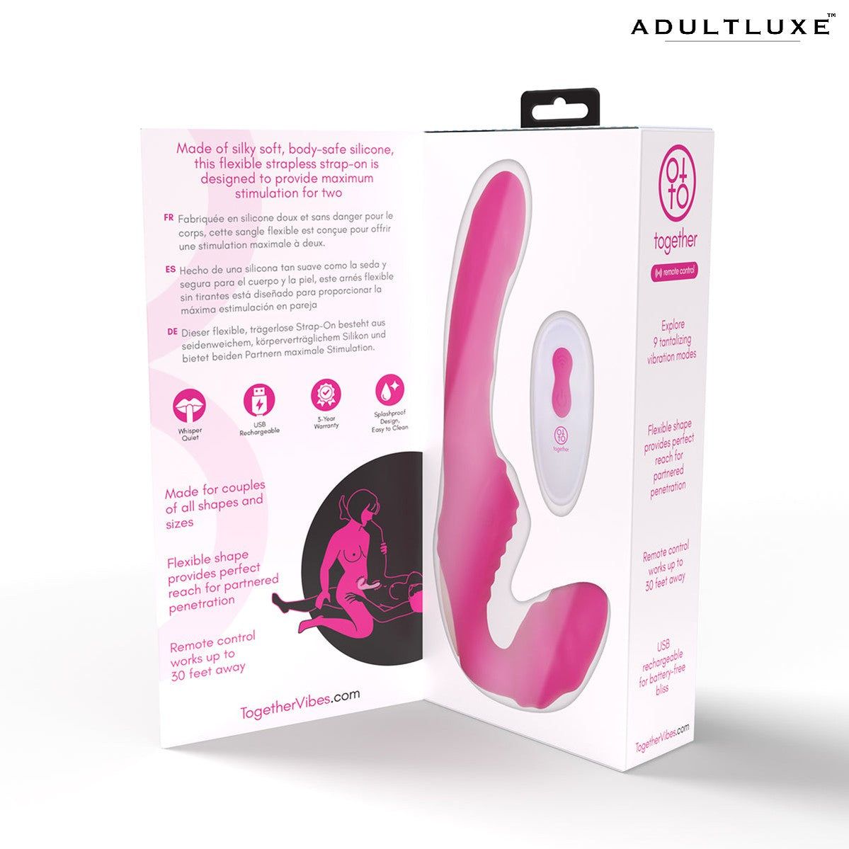 Together Strapless Vibe-The Perfect Couples Toy - AdultLuxe