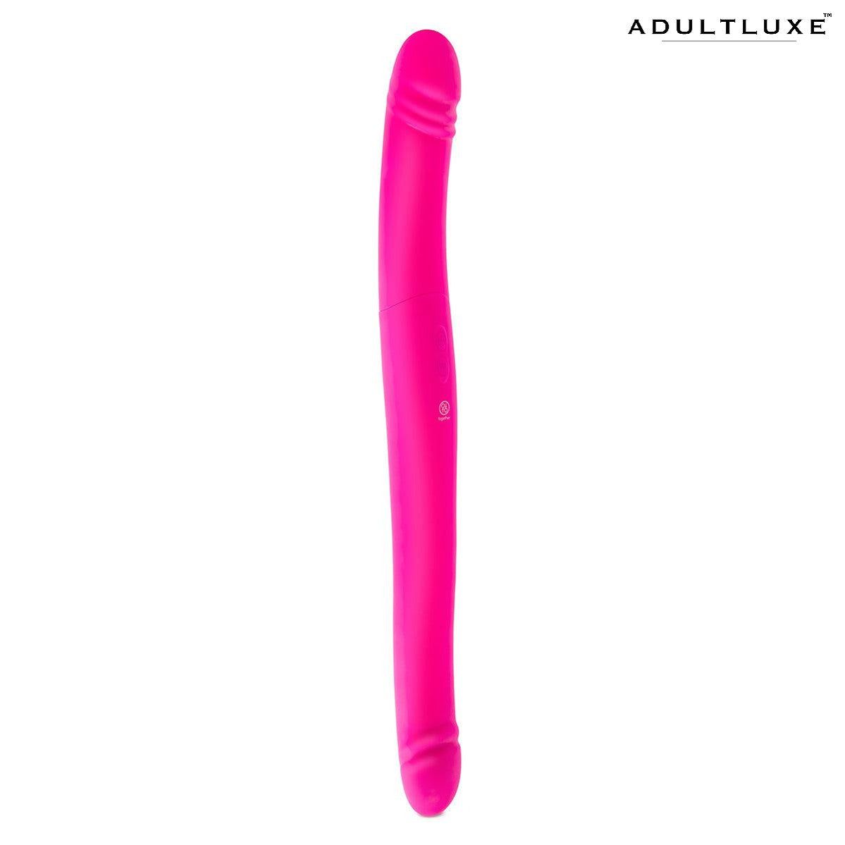 Together Vibe Duo 17.5 Inches Thrusting and Vibrating Dual Dildo - AdultLuxe