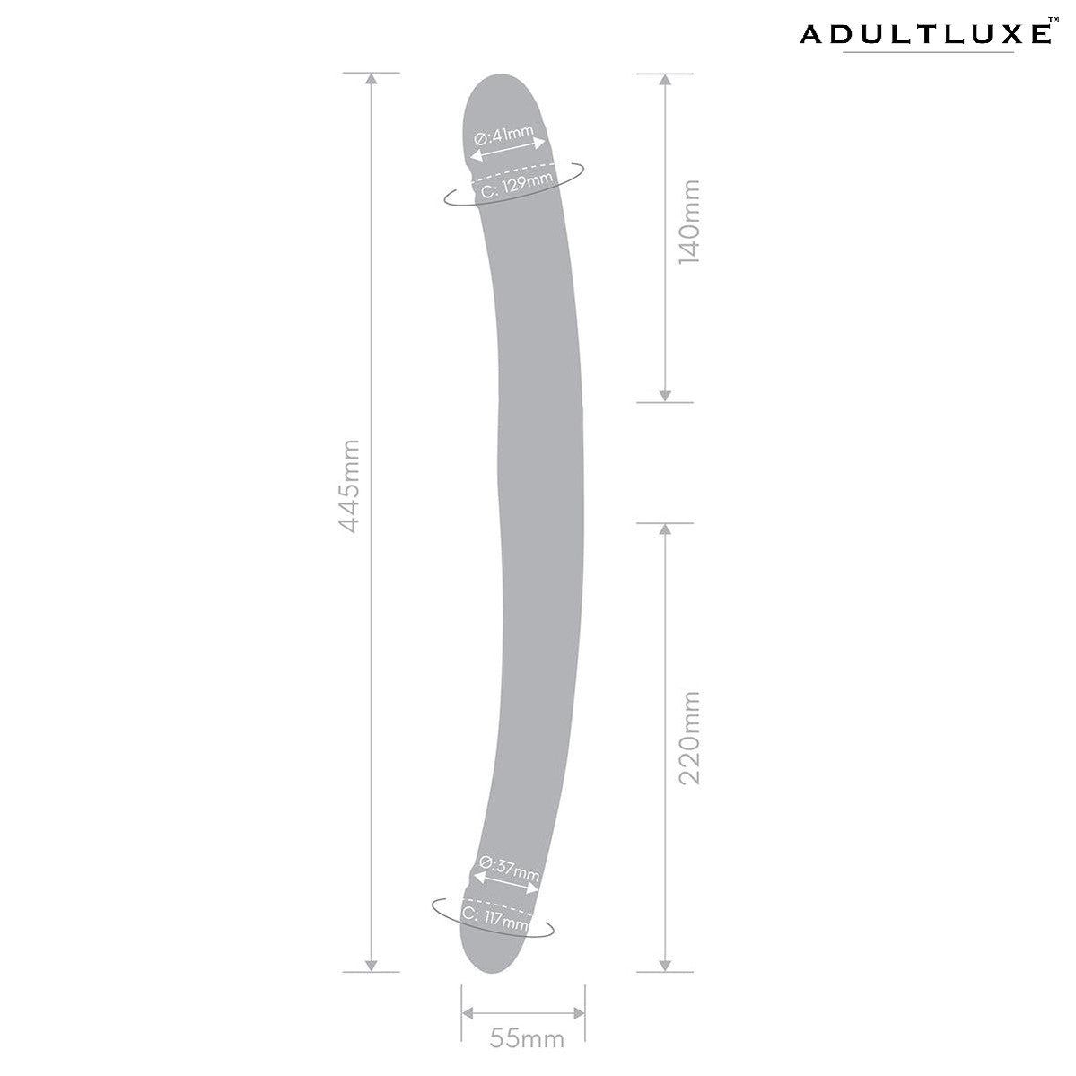 Together Vibe Duo 17.5 Inches Thrusting and Vibrating Dual Dildo - AdultLuxe