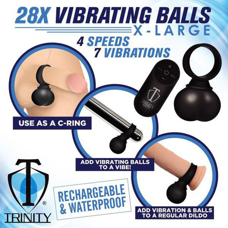 Trinity 28x Vibrating Balls - AdultLuxe