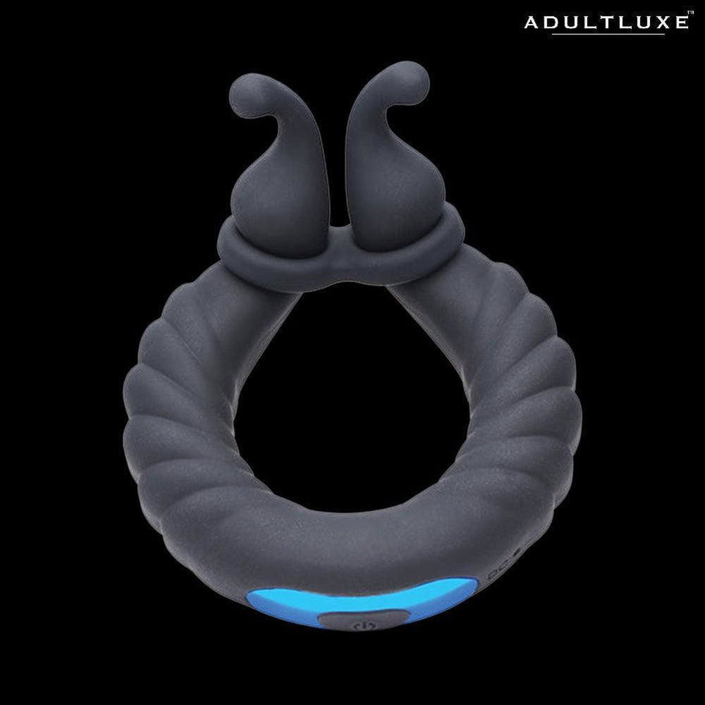 Trinity Cobra Dual Stimulation Silicone Cock Ring - AdultLuxe