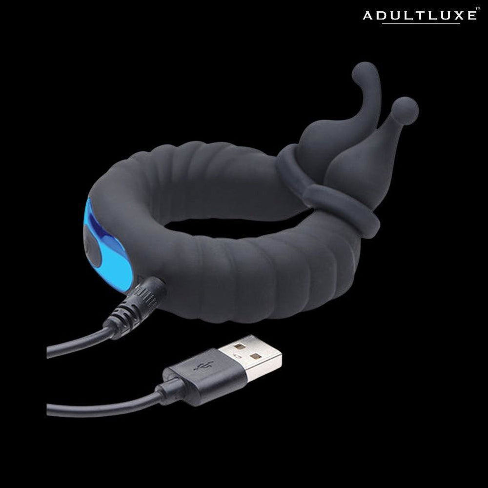 Trinity Cobra Dual Stimulation Silicone Cock Ring - AdultLuxe