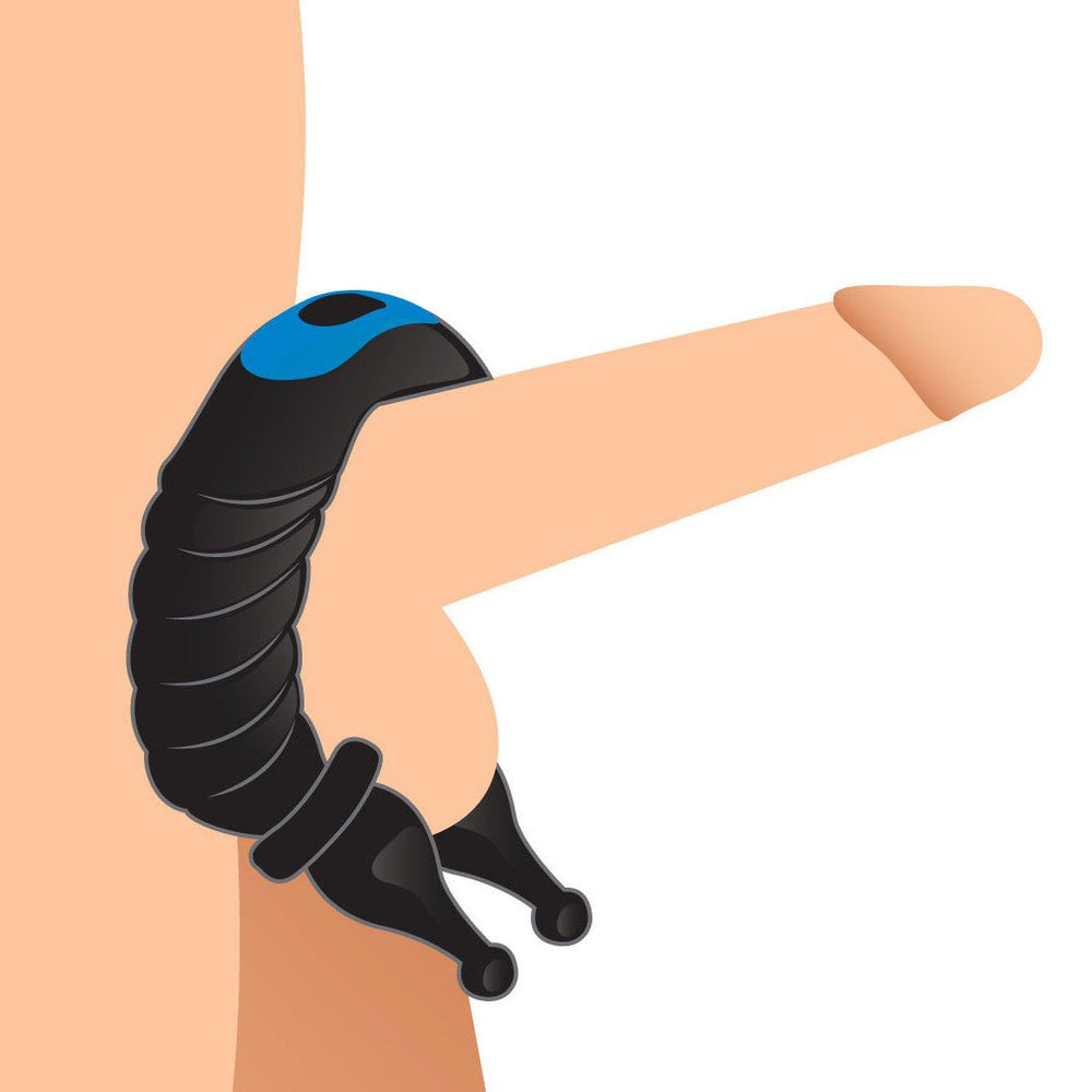 Trinity Cobra Dual Stimulation Silicone Cock Ring - AdultLuxe