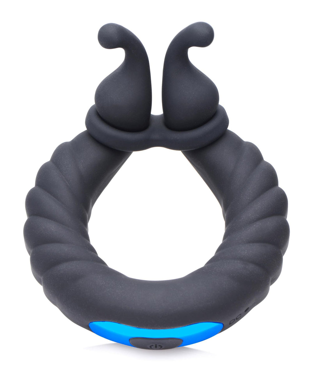 Trinity Cobra Dual Stimulation Silicone Cock Ring - AdultLuxe