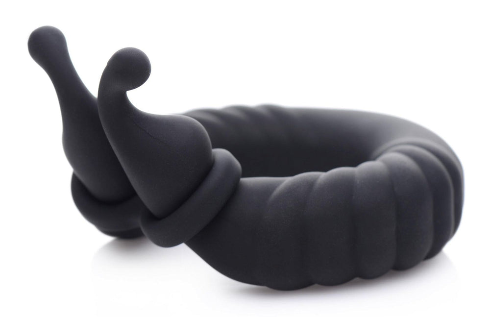 Trinity Cobra Dual Stimulation Silicone Cock Ring - AdultLuxe