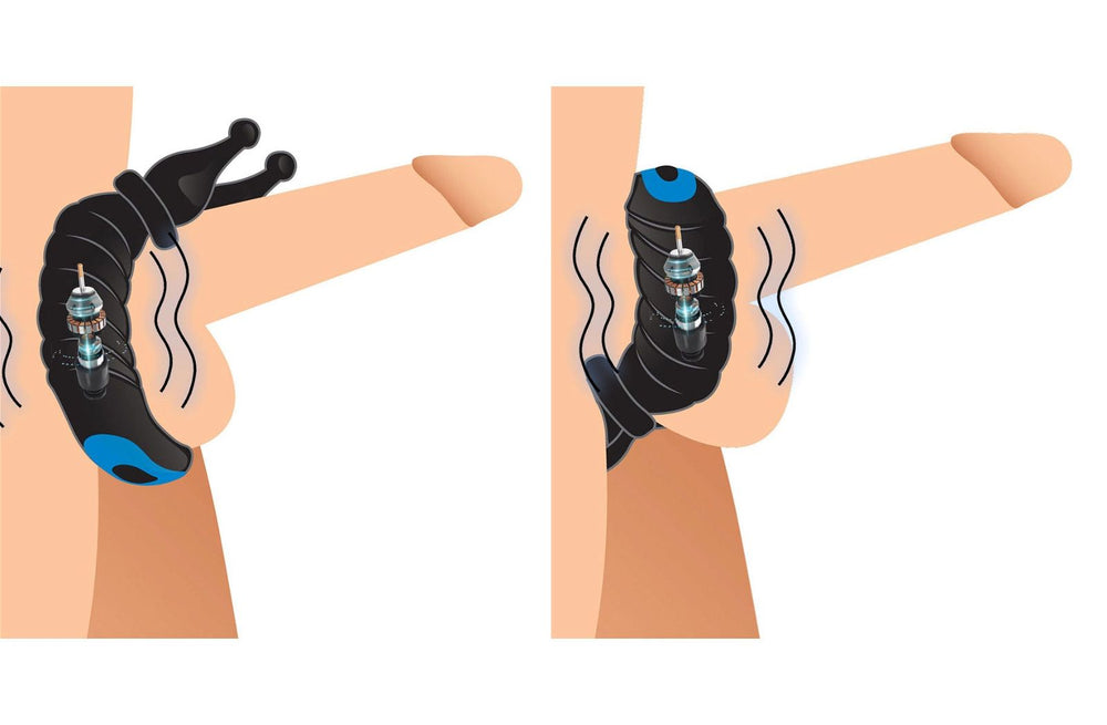 Trinity Cobra Dual Stimulation Silicone Cock Ring - AdultLuxe