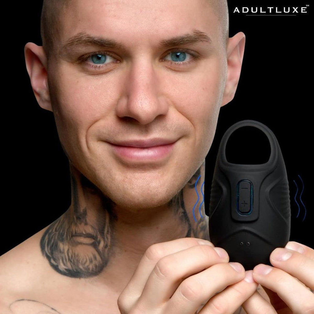 Trinity Men Vibrating Silicone Ball Sack - AdultLuxe