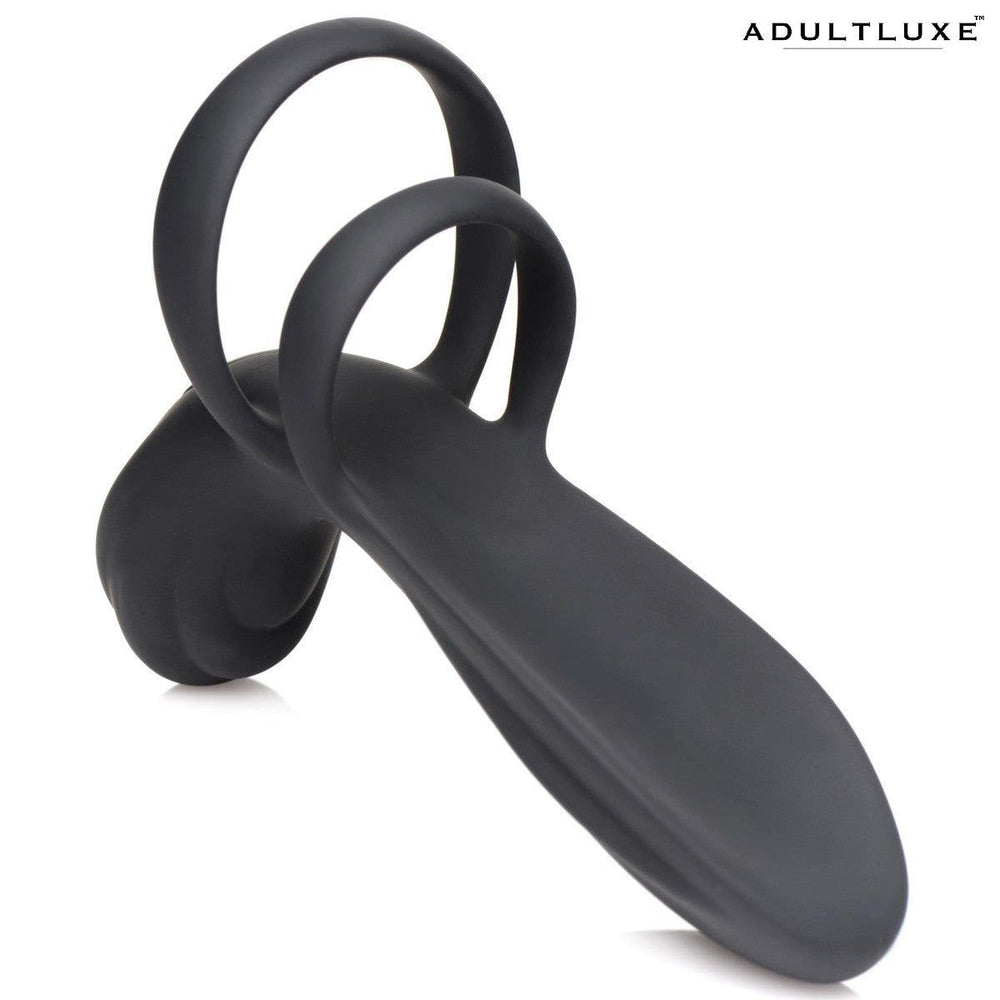 Trinity Vibes 10x Silicone Vibrating Penis Girth Enhancer - AdultLuxe
